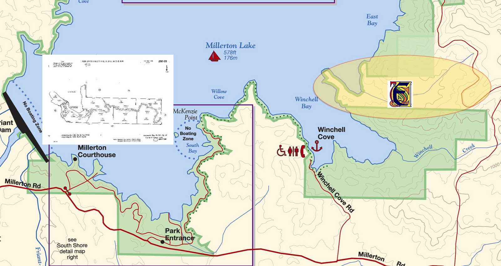 El Encanto Del Rio at Millerton Lake Map