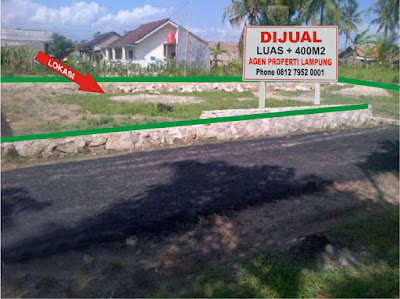 Tanah dijual di Belakang LP Rajabasa bandar Lampung 