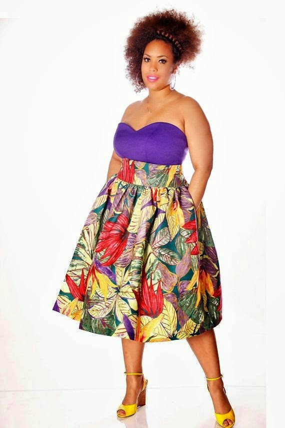 geeks fashion: How to dress your High Waist Skirt as a Plus Size Woman