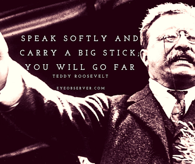 Teddy Roosevelt Quotes Speak softly and carry a big stick; You will go far