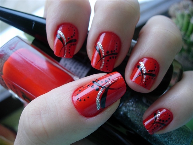 Blood Red Nail Designs