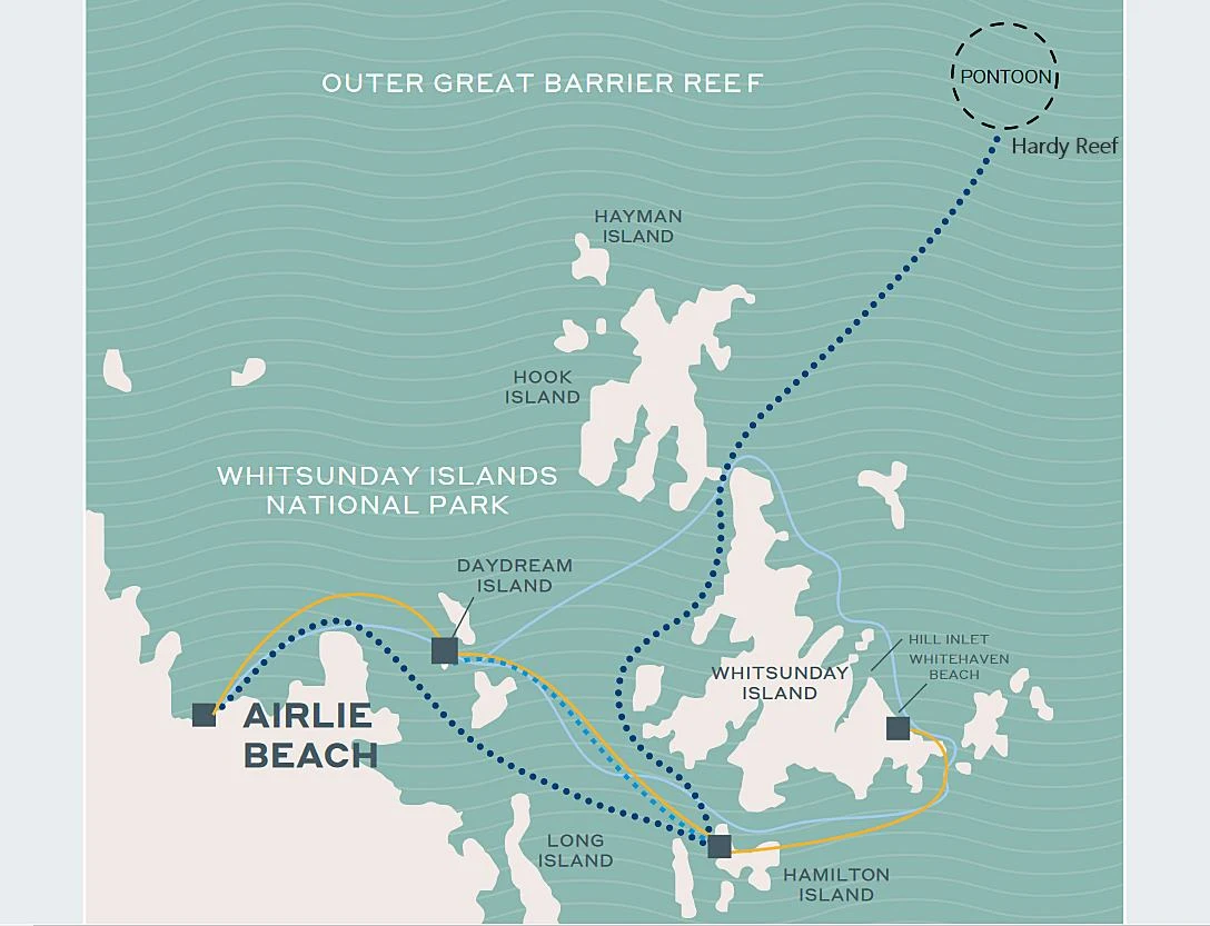 聖靈群島-景點-推薦-大堡礁-浮潛-潛水-行程-地圖-玩水-一日遊-遊記-攻略-自由行-旅遊-澳洲-Whitsundays-Great-Barrier-Reef