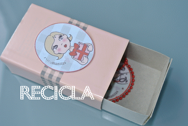 paty manitas: Reciclando una caja de cerillas