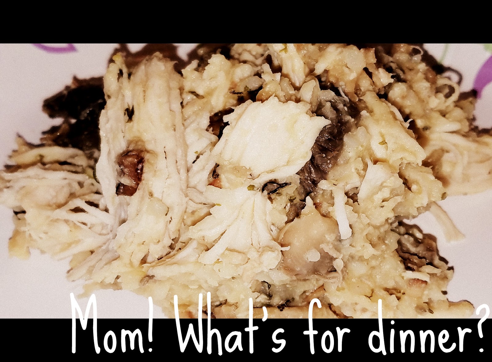 Mom! What's for dinner? Crockpot Chicken and Wild Rice Casserole