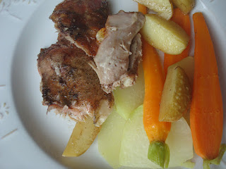 Pulpa de miel la cuptor, cu legume