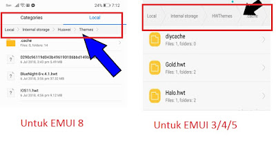 Cara mengganti Tampilan tema HP Huawei