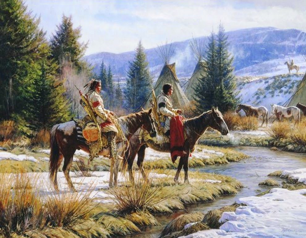 caballos-con-indios-en-paisajes
