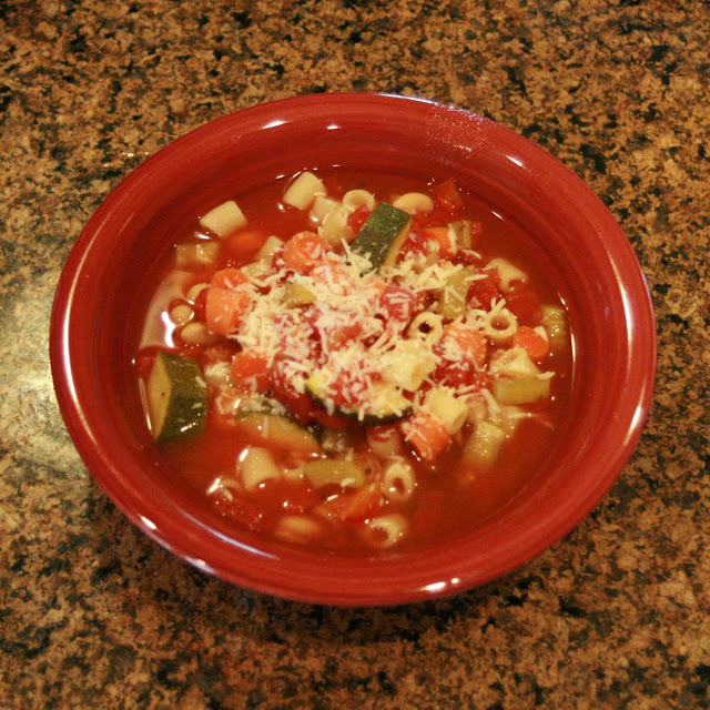 Crock Pot Minestrone Soup--an easy, delicious soup that is perfect for busy days, sick days or any day!