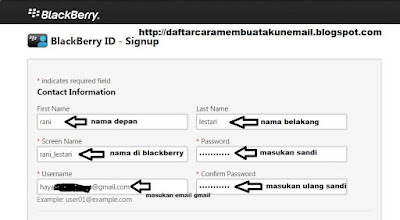 Bagaimana Cara Daftar Blackberry ID Terbaru 