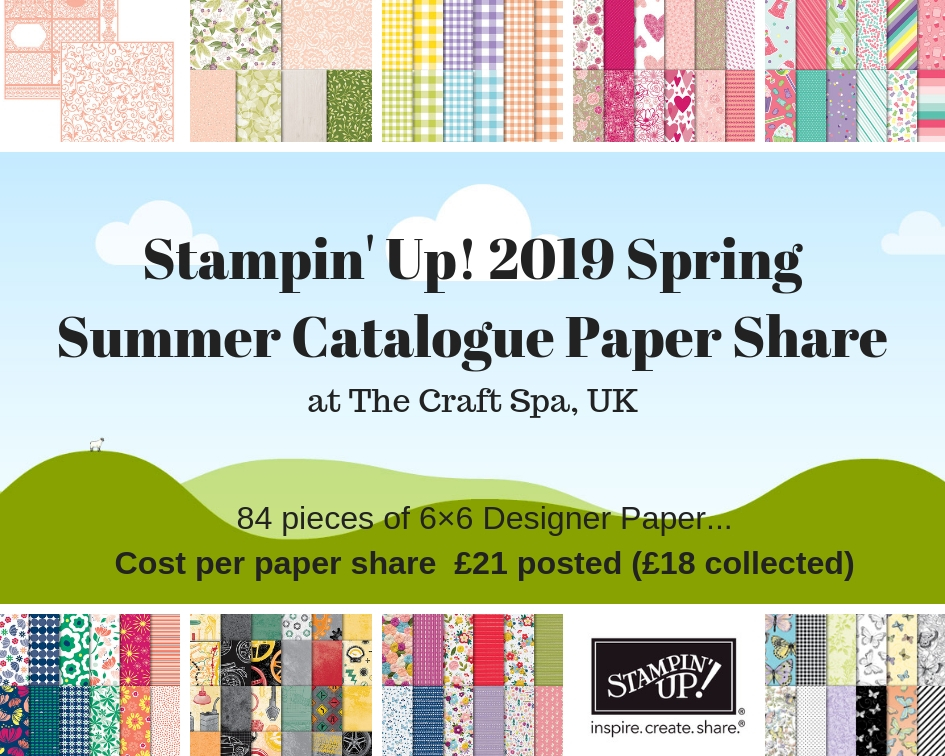 The Craft Spa Stampin' Up! UK independent demonstrator Order