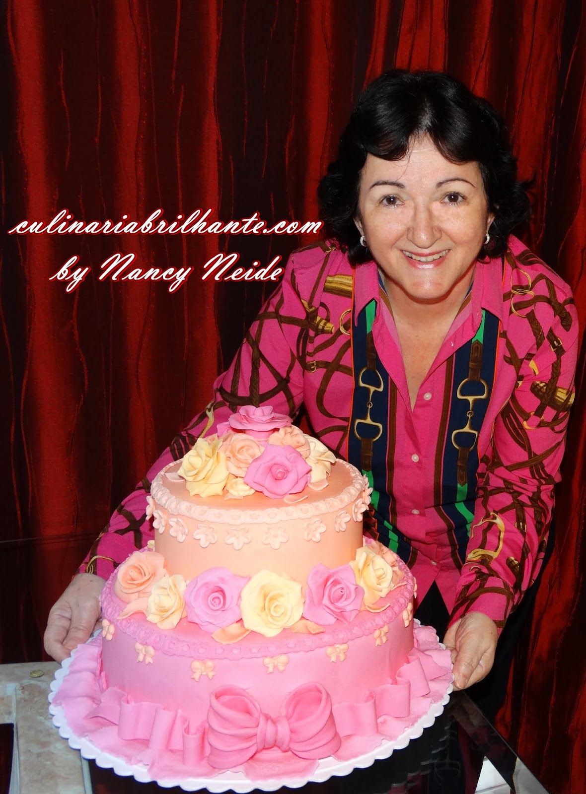 Pasta americana cobertura e modelagem feita por Nancy Neide