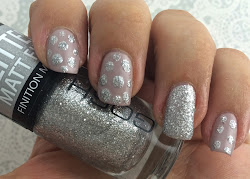 matte nail glitter easy party silver sparkle nails designs pink accent season regular taupe spots accents played ve around