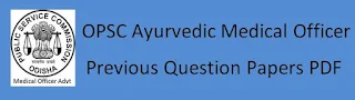 OPSC Medical Officer Previous Question Papers Syllabus