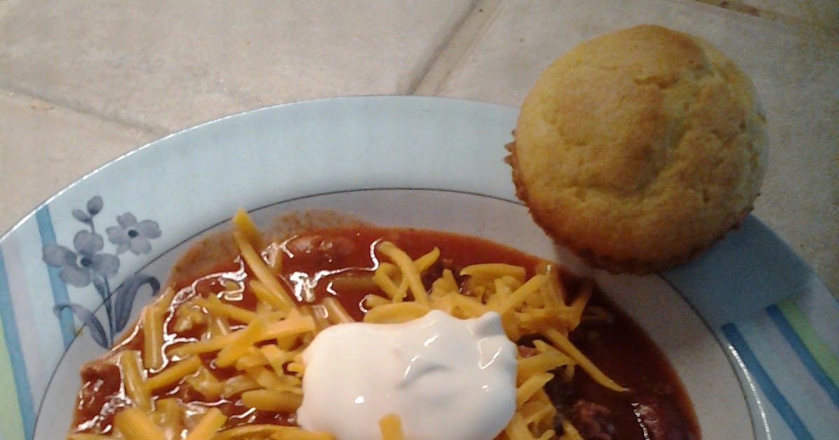 Villainous Type 2 Diabetes Chili and 1/2 Cornbread Muffin