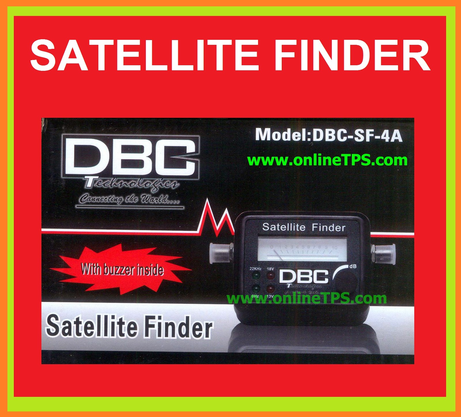 Tested Ok Projects Satellite Finder for DTH Built in 22khz /13V/18V