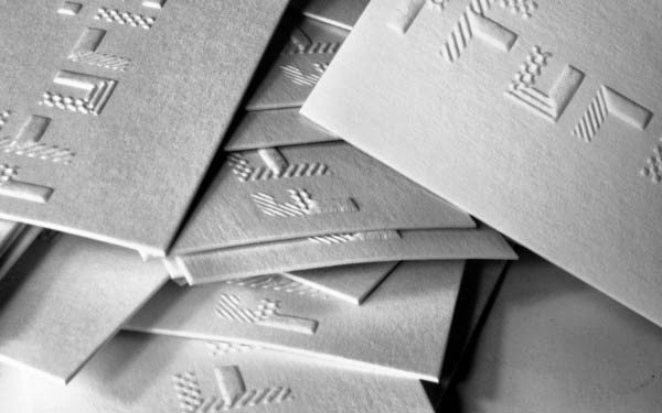 Embossed Business Cards