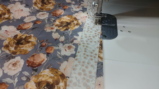 Machine sewn binding