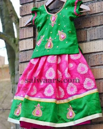Pink Lehenga by Uravi - Indian Dresses