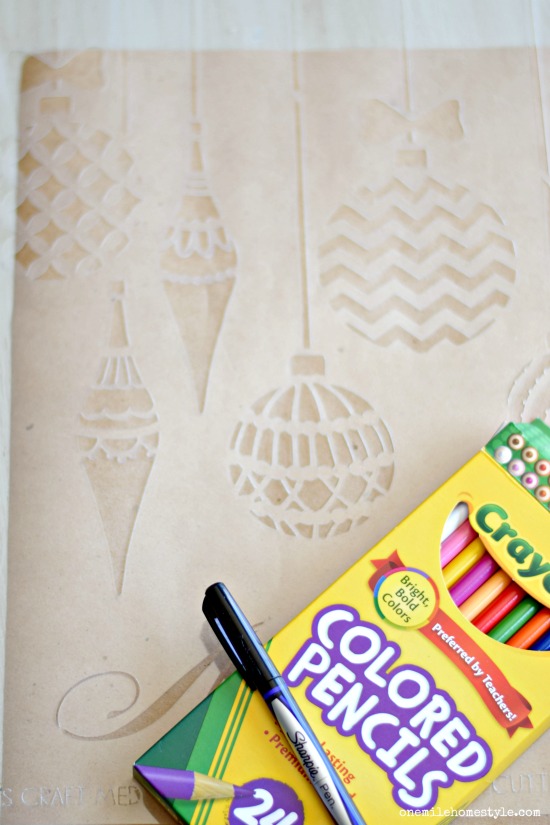 Create your own coloring page place mats this holiday season!