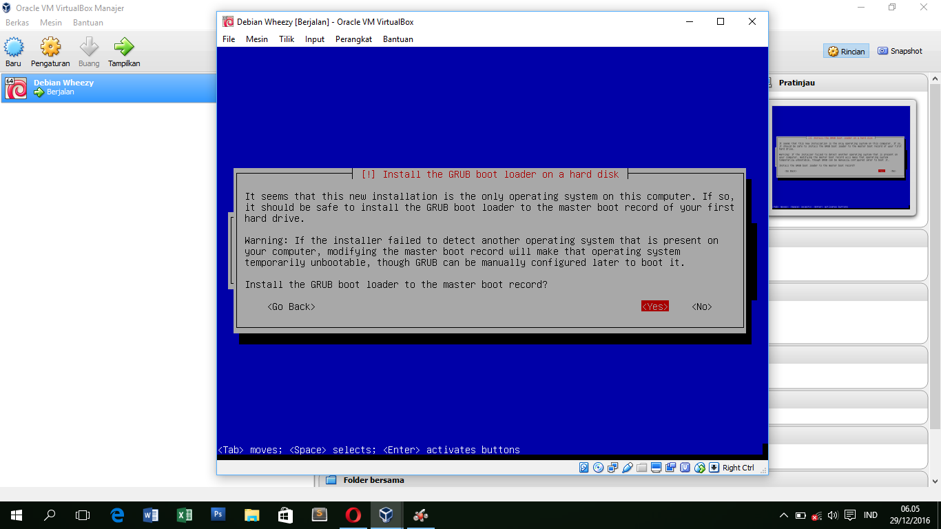 VIRTUALBOX Debian не работает.