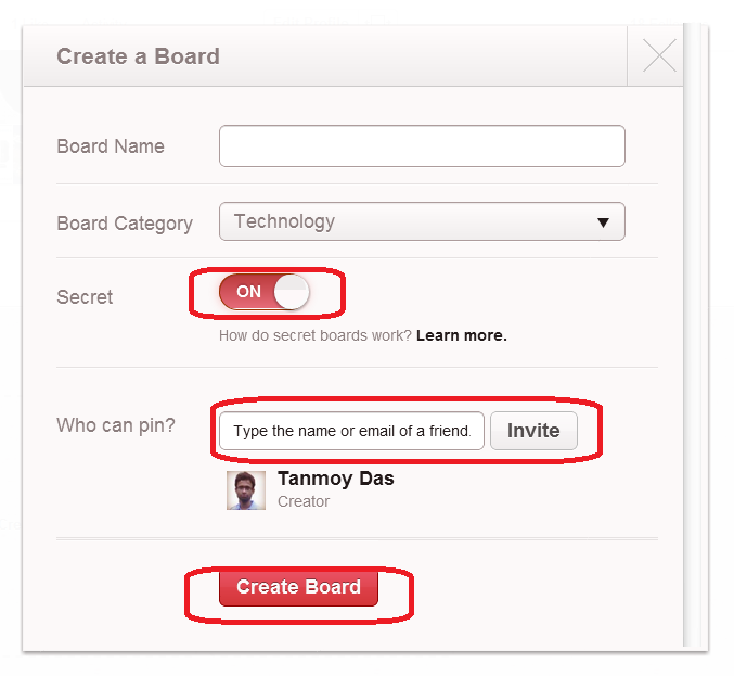 How To Make Secret Board In Pinterest
