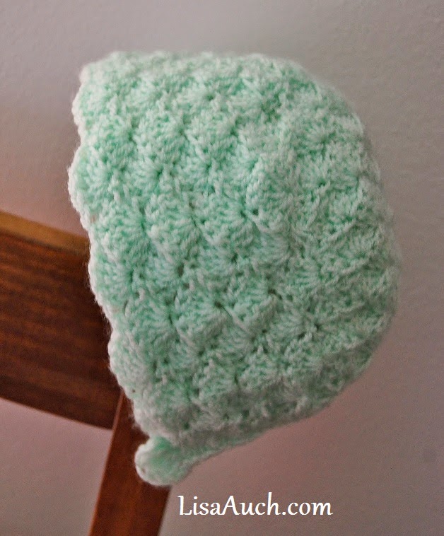 Baby Shell Bonnet Free Crochet Pattern free crochet patterns baby bonnets, vintage baby bonnet with blanket set