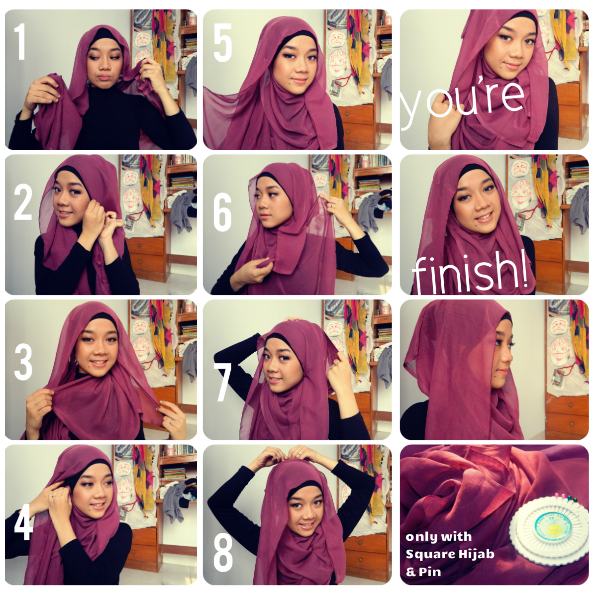 15 Tutorial Hijab Paris Segi Empat Terbaru 2016 Update Gambar 15 Tutorial Hijab Paris Segi Empat Terbaru 2016 Update Gambar