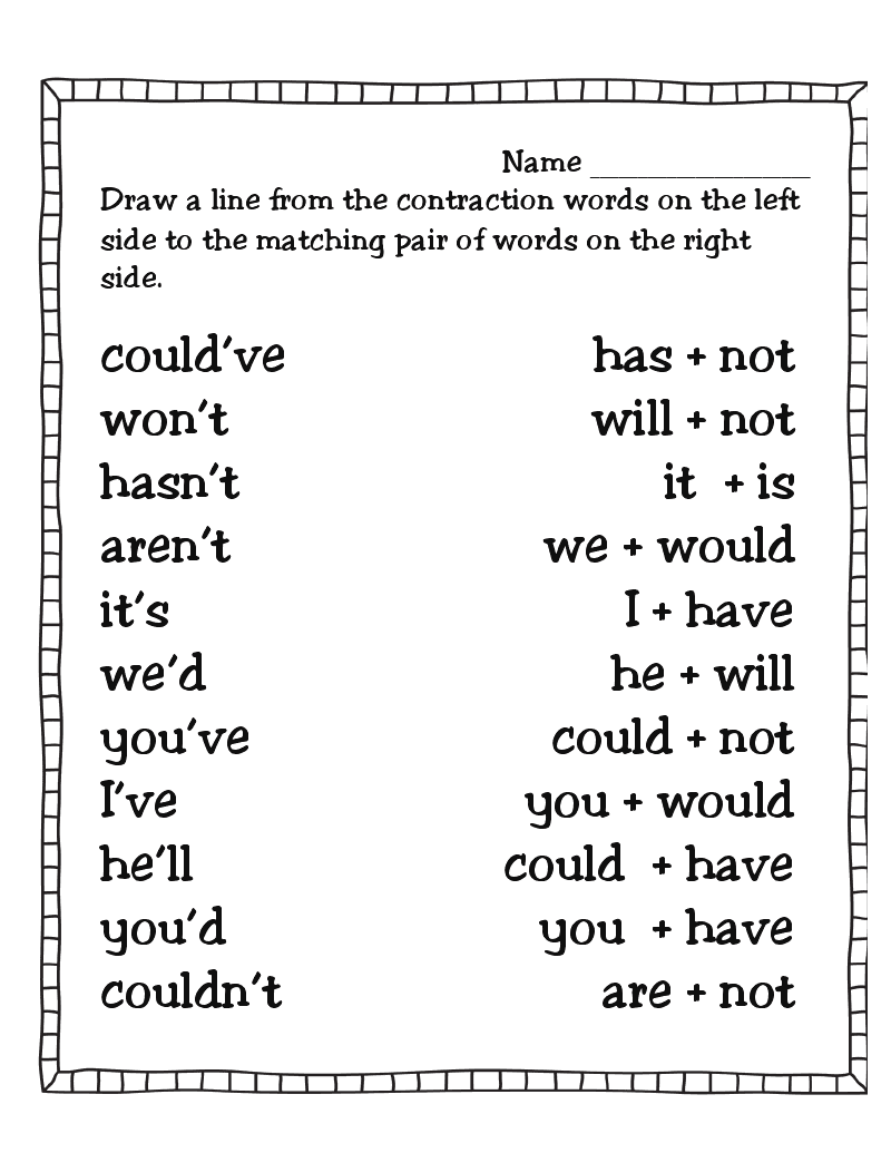 contractions-worksheet-2nd-grade-contractions-worksheets-free-printable