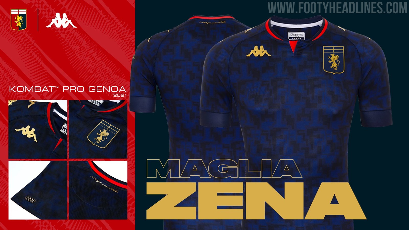 Genoa CFC Away soccer jersey 2020/21 - Kappa