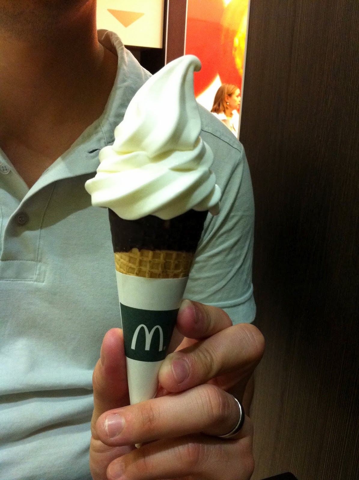 chocolate dipped ice cream cone mcdonalds