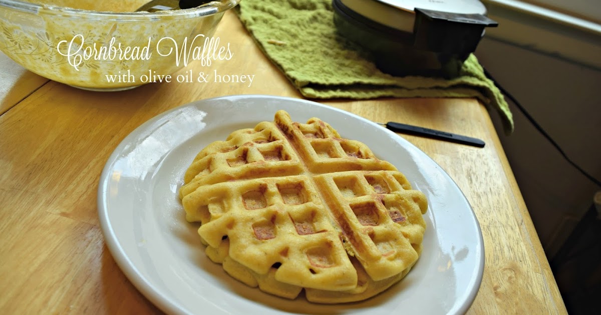 Cornbread Waffles with Olive Oil & Honey A Little Fish in the Kitchen