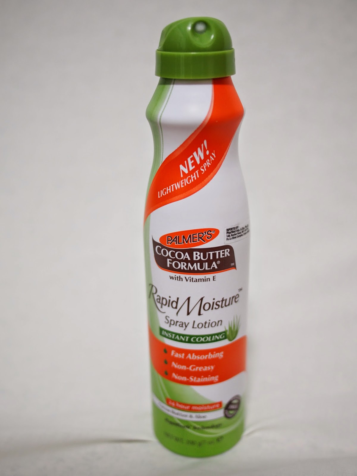 Palmer's Rapid Moisture Spray Lotion For Instant Cooling Popiah's