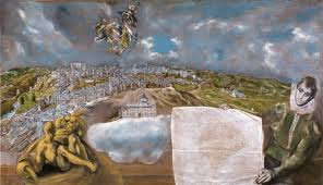 Plano de Madrid pintado por el Greco