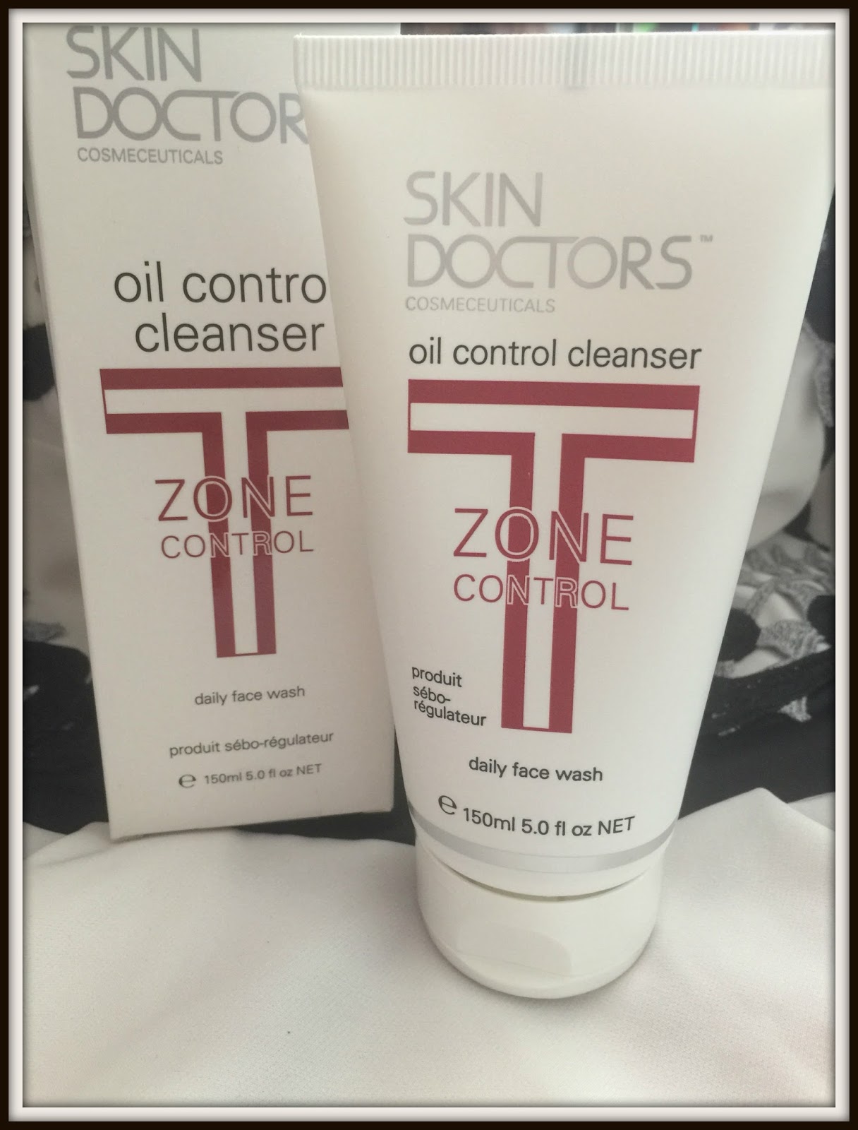 Reduce oiliness with Skin Doctors TZone oil control cleanser