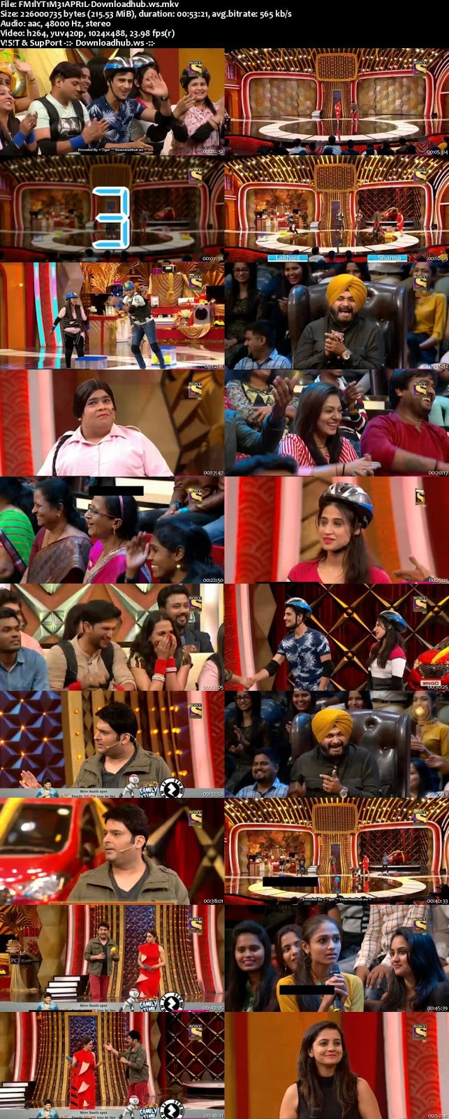 Family Time With Kapil Sharma 01 April 2018 Episode 03 HDTV 480p