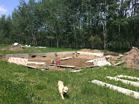 Foundation dug out Foundation dug out