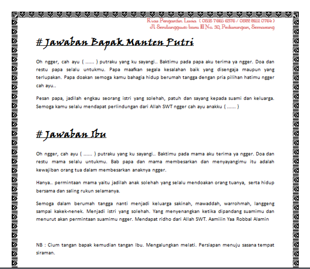21+ Permohonan doa restu pernikahan information