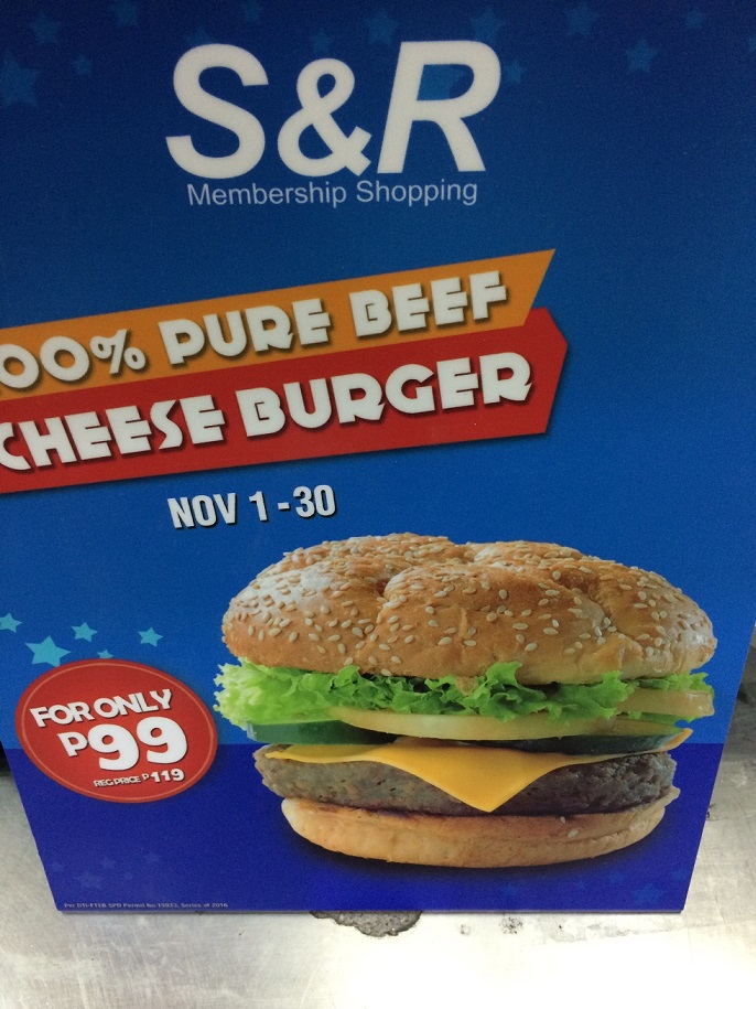 Promo S R S Cheese Burger Deluxe Now At P99 For Whole November Benteuno Com Blogging What Matters
