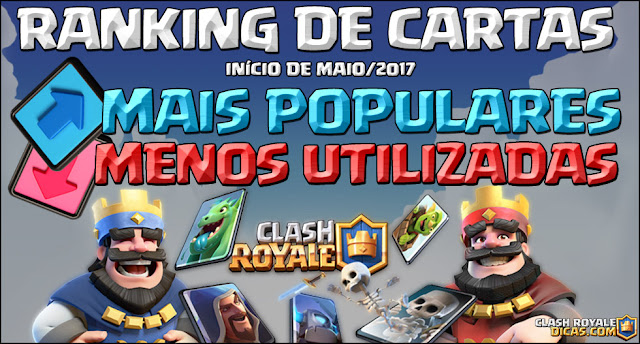 Ranking das cartas mais utilizadas