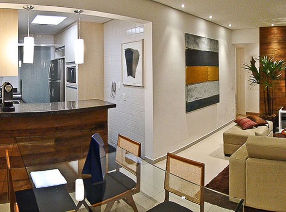 decora y disena: Pequeño Apartamento en Sao Paulo de 60 m2