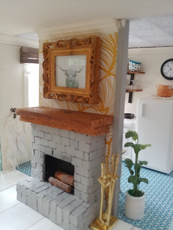 DIY Dollhouse Fireplace