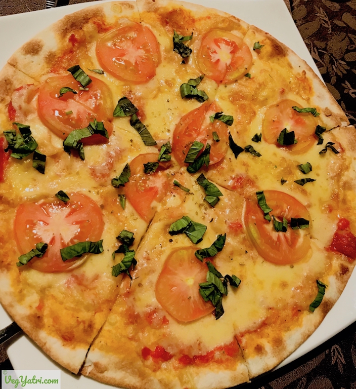 Margherita Pizza at Radisson Blu Feria Vegetarian