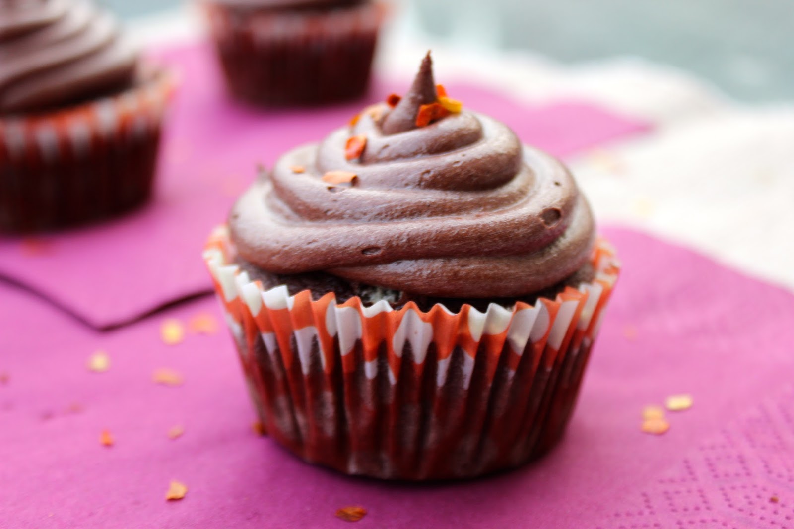 &amp;quot;Hot&amp;quot; Chocolate Cupcakes with Chocolate Frosting - Hot Chocolate Hits