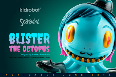 Kidrobot Exclusive ScaryGirl Blister the Octopus 8” Alternate Reality Psychedelic Edition Vinyl Figure by Nathan Jurevicius