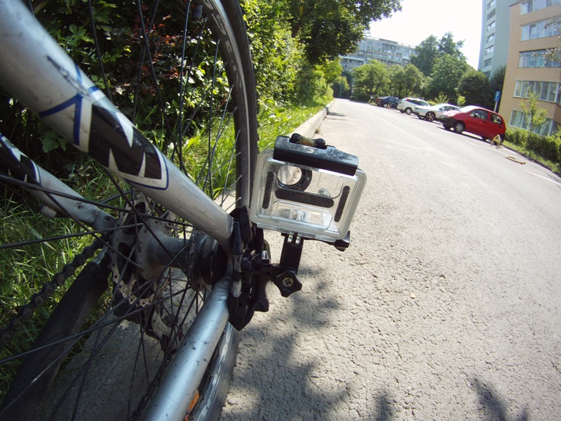 GoPro Bike Mount Improvisation Using Only The Helmet Mount ...