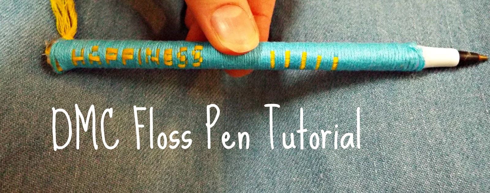 FlowersInMyBasket DIY Embroidery Floss Pen Tutorial
