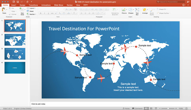 slidemodel editable maps powerpoint templates