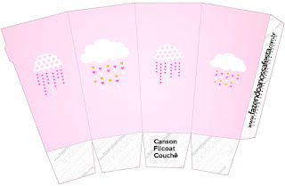 Blesing Rain for Girls: Free Printable Boxes. Blesing Rain for Girls Free Printable Pop Corn Box..