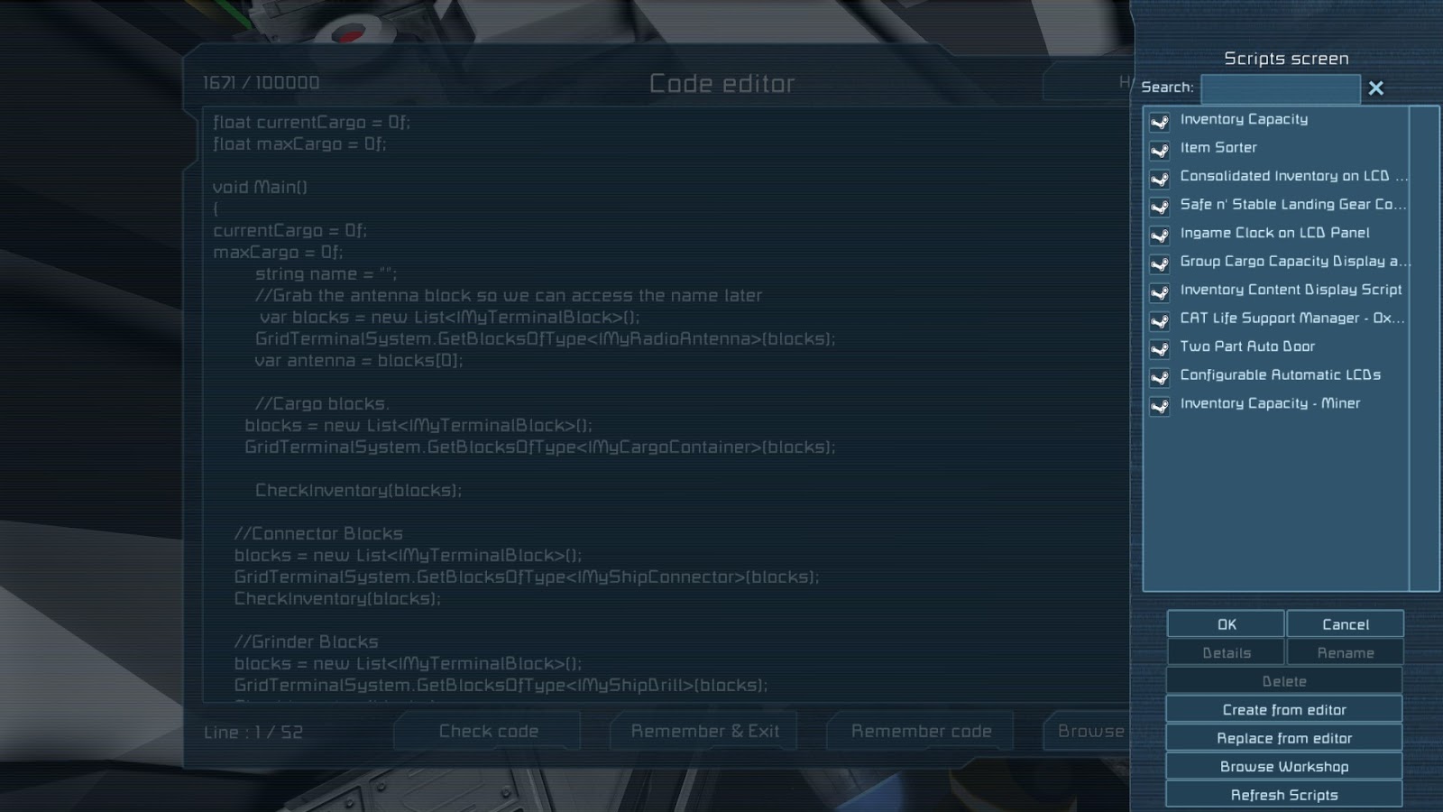 Space Engineers Server Space Engineers Step by step Programmable Blocks