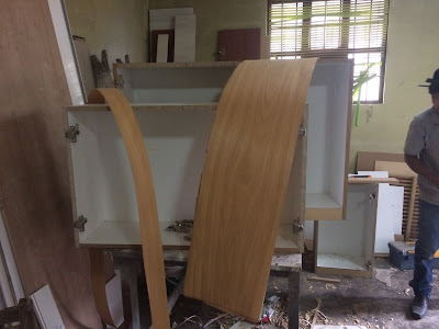 mueble cocina en madera cachimbo
